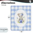 thumbnail image 4 of Stupell Industries Eclectic Little Bear Blue Gingham Canvas Art, 16 x 20, by Arlington Prints, 4 of 8