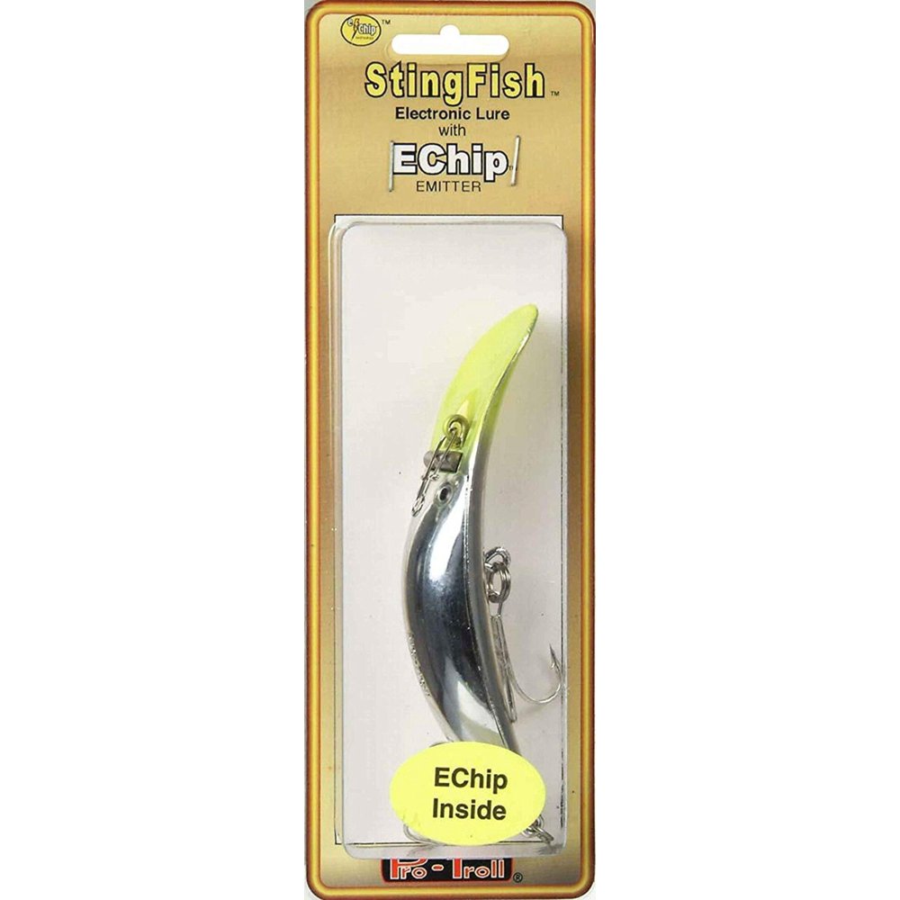 ProTroll Fishing Products Stingfish Lure with Echip (Chrome Chartreuse