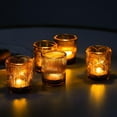 thumbnail image 3 of 70pcs Assorted Votive Candle Holders - Amber Glass Tea Lights Candle Holder in Bulk, Tealight Candle Holder for Table Centerpiece Wedding Decor Home Decoration, 3 of 14