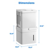 Midea Midea Cube 20 Pints for 2,000 Sq Ft Dehumidifier in White - Automatic Shut-Off