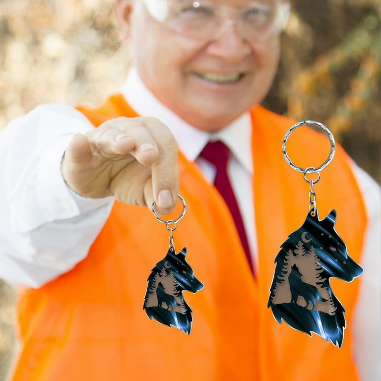 RKZDSR Plateau Wolf Key Chain - Decorative and Unique Gift for