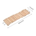 thumbnail image 4 of Escalera de Madera para Hámster, 7,5 x 30 cm, animales Pequeños, Mascotas, Puente Colgante, Juguete para Pájaros Con Ganchos de Metal Para Rechinar los Dientos, Colgar en LA, 4 of 7