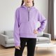 thumbnail image 1 of Cowsor Cute Hoodie for Teen Girls Trendy Solid Color Preppy Hooded Sweatshirts Kids Pullover Long Sleeve School Outfits, 1 of 7