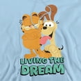 thumbnail image 2 of Garfield Movie Odie and Garfield Adult Pull-Over Hoodie, Light Blue, Small, 2 of 5