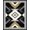 Black Cream Gray, Pattern 12, variant on ODIKA 8'x10' Washable Area Rug Non-Shedding, Easy Care, Abstract Geometric Motif Boho Detailing Interlocking Lattice for King Size Bedroom Under Bed, Master Suite