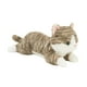 thumbnail image 2 of Gatito de peluche, animal de peluche de gato, cómodo, suave y realista, muñeco de gato de peluche, lindo juguete de peluche para dormitorio, sofá de Gris, 2 of 8