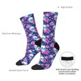thumbnail image 6 of Honeii Skull Flower Print Adult Socks,Crew Socks,Casual Calf Socks,Daily Wear Socks for Men & Women, Perfect for Sports, Casual and Everyday Use, 6 of 6
