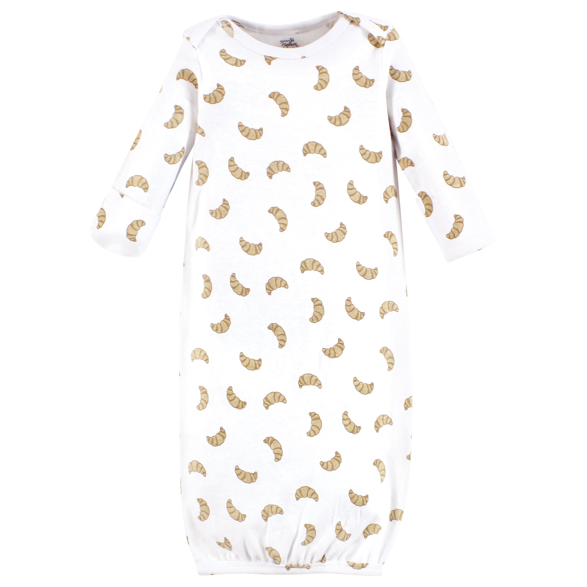 Touched by Nature Organic Cotton Gowns, Breakfast Croissant, Preemie-Newborn