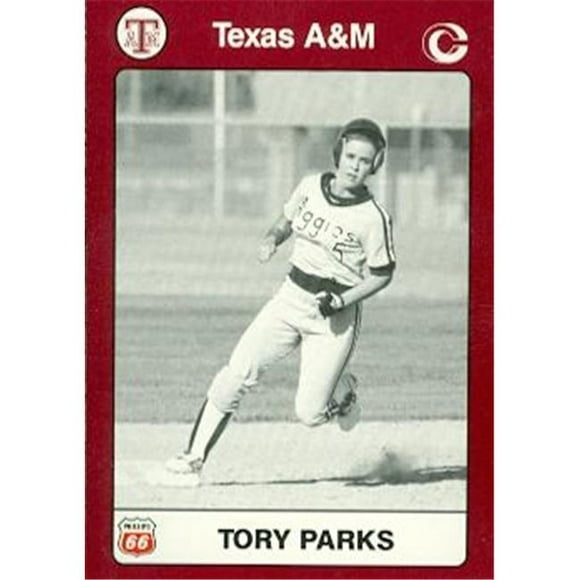 Carte à Collectionner Tory Parks (Texas A&m) 1991 Collection Collégiale No.48 Softball
