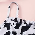thumbnail image 6 of Girl Cute Cow Print Criss Cross Bikini Wrap Knot Side Swimsuit Bathing Suit 8-14 Years, 6 of 9