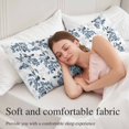 thumbnail image 5 of Blue Fruit Body Pillow Covers 20"x54", Vintage Plant Nature Botanical Flower Floral Soft Brushed Microfiber Breathable Throw Pillow Covers, Pillowcase with Zipper for Couch Sofa Bedroom Living Room, 5 of 9