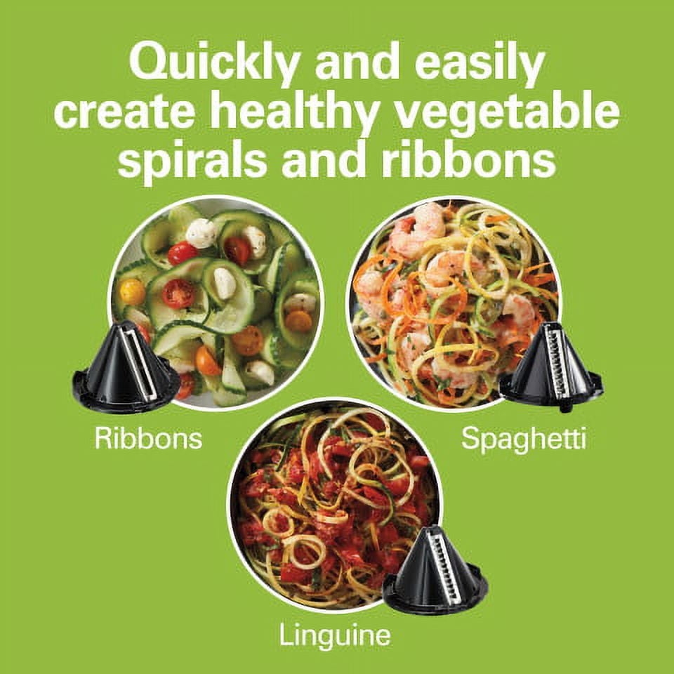 Electric Spiralizers & Dicers, Gourmia GES580 Electric Spiralizer and  Slicer for Vegetables & Pasta Maker with 3 Blades for Spaghetti Fettuccine  & Ribbon Noodles Free Recipe Book Included