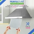 thumbnail image 4 of APPLAYERR Range Hood Filter 8in 2 Pack Aluminum Carbon for Ventline Vent Effective Grease Odor Smoke Removal Filtration, 4 of 9