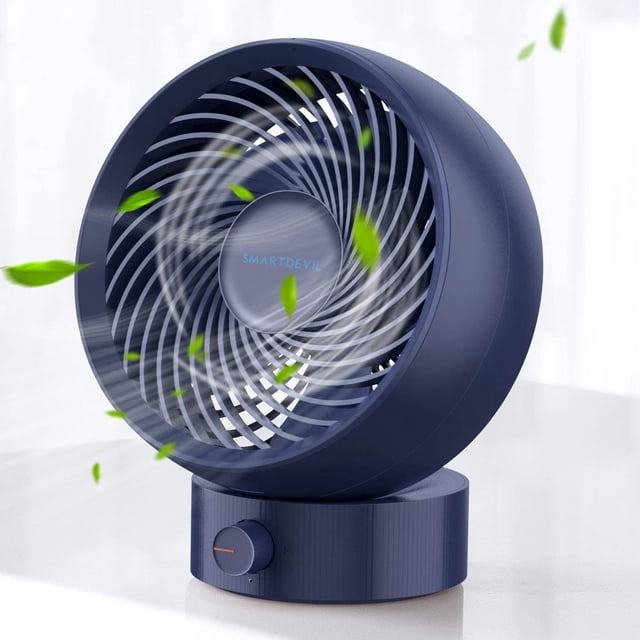 Tischventilator, USB Ventilator Mini Ventilator Klein Leise Stufenlose Geschwindigkeit 20 ° Einstellen, USB Desk Fan Geräuscharm, USB Fan Einfach zu Tragen,für Büro, Zuhause