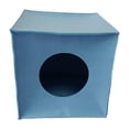 thumbnail image 1 of Casa de cubo para gatitos, caseta de fieltro tipo cueva, nido suave para gatos con autocalentamiento para otoño e invierno, escondite para gatos de Azul, 1 of 8