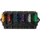 thumbnail image 2 of Caja de fusibles de 6 vías con bloque de fusibles de cuchilla de circuito de motor de automóvil con 6 fusibles estándar, 2 of 5