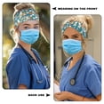 thumbnail image 3 of Jiueut Easter Rabbit Nurse Button Headband Nurse Headbands with Buttons for Mask 2 Piece Wide Headbands for Girls Non Slip Sport Headbands for Men Healthcare Headbands for Women, 3 of 7