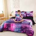 thumbnail image 3 of Erosebridal Speed Sports Car Bedding Comforter Set for Kids Boys Girls, Racing Car Queen Bedding Sets, Black Reversible, 7 Pieces, 3 of 6