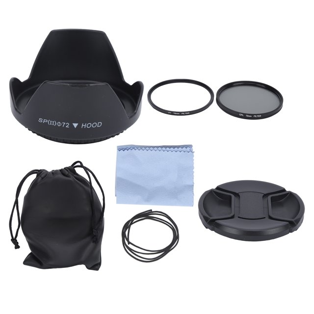 Kit de Filtres d'Objectif UVCPL Pare-Soleil de Fleur de Capuchon, 6 en 1 Kit de Filtres d'Objectif UVCPL pour Appareil Photo Kit de Filtres d'Objectif UVCPL Expérience Inégalée