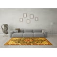 thumbnail image 3 of Ahgly Company Indoor Rectangle Medallion Yellow Traditional Area Rugs, 6' x 9', 3 of 4