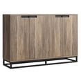 thumbnail image 1 of 55" Modern Farmhouse Sideboard Buffet Cabinet with 4 Doors & Adjustable Shelves, Wood Storage Console Table for Kitchen, Dining & Living Room, 1 of 6