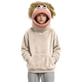 thumbnail image 4 of Boys Girls Fuzzy Hooded Pullover Sweatshirt Fleece Cozy Outwear With Pockets for Christmas Halloween Families Cosplay Party, 4 of 8