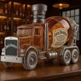 thumbnail image 1 of New Whiskey Bottle 10 oz Novelty Glass Decanter Cement Mixer Creative Home Bar, 1 of 5