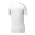 thumbnail image 4 of Sport Tek Adult Male Men Plain Short Sleeves Polo White X-Large, 4 of 4