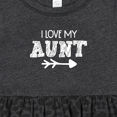 thumbnail image 4 of Inktastic I Love My Aunt with Arrow Girls Baby Dress, 4 of 5