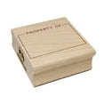 thumbnail image 1 of Simple Property of Label Square Rubber Stamp Stamping Scrapbooking Crafting - Large 2.75in, 1 of 7