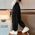 thumbnail image 5 of Mgmyaa Girls 2025 New Korean Style Fashionable Cargo Pants Casual Long Pants for Teen Girls and Big Kids 5-16 Years, 5 of 6