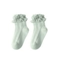 thumbnail image 1 of Kmbangi Lace Princess Socks Solid Color Anti-slip Short Tube Floor Hosiery, 1 of 3