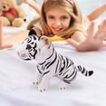 thumbnail image 2 of Tigre de Felpa Zulema Decoración para Dormitorio Oficina Blanco 27cm, 2 of 8