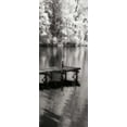 thumbnail image 2 of Hausenflock, Alan 9x18 White Modern Wood Framed Museum Art Print Titled - Mint Springs Lake Panel I, 2 of 4