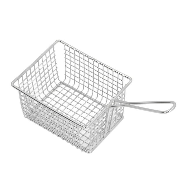 Deep Fryer Basket, Portable and Lightweight 304 Stainless Steel Frying Basket for Kitchen Use