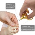 thumbnail image 3 of PAFASON Baby Round Tip Safety Manicure Nail Scissors and Baby Glass Nail File Set, Stainless Steel, Czech Float Glass, Ideal for Infant, Newborns, Babies Toddlers, 3 of 7