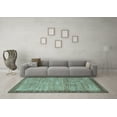 thumbnail image 3 of Ahgly Company Indoor Rectangle Abstract Light Blue Contemporary Area Rugs, 5' x 8', 3 of 4