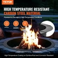 thumbnail image 2 of VEVOR Fire Pit Ring Round 40 Inch Outer Steel Liner DIY Campfire Ring Firepit, 2 of 9