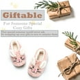 thumbnail image 2 of Cozylook Cute Animal Slipper Socks for Toddler Kids Girls Women Fuzzy Fluffy Sherpa Lined Non-Slip Indoor House Slippers Cozy Easter Gifts Pink Bunny Adult 7-8, 2 of 7