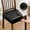 Black, variant on WYZCTTD PU Leather Dining Chair Seat Covers Waterproof Stretch Protectors