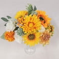 thumbnail image 3 of Caja De Flores Artificiales Ramos De Bricolaje Para Boda Girasol + Azul Rosa Zulema Estuche Flores, 3 of 8