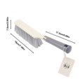 thumbnail image 3 of Isvgxsz Clearance Hand Broom Brush, Dust Brush for Cleaning, Wood Block Hand Brush, Soft Bristle Cleaning Brush for Car Bed Furniture Clothes Garden Couch Draft (Curved Handle), 3 of 7