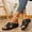 Black, variant on ATENAR Women Sandals Casual Summer Sandals for Women Beach Womens Shoes Gold 7
