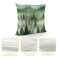 thumbnail image 4 of GOSMITH Green Forest Tree Pillow Covers Watercolor Nature Landscape Printed Throw Pillows Winter Christmas Square Cushion Case for Home Sofa Couch Bed Outdoor, 4 of 5