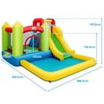 thumbnail image 2 of Castillo Hinchable Parque Acuático Inflable Costway con Tobogán Pared para Escalar Área para Saltar Piscina 350,5 x 280,5 x 190,5 cm, 2 of 10