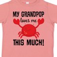 thumbnail image 4 of Inktastic My Grandpop Loves Me Crab Boys or Girls Toddler T-Shirt, 4 of 5