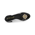 thumbnail image 4 of BLISSFUL STEP Chaussures pour Femmes Talons Compensés Transparents à Strass Bout Ouvert Slingback Chaussures Transparentes Noir 10, 4 of 7