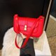 thumbnail image 3 of Bolso de mano de un solo hombro para mujer, bandolera de moda con textura, estilo mensajero, pequeño, con temperamento, 2025, 3 of 5