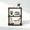 thumbnail image 6 of Furinno Turn-N-Tube 3-Tier Multipurpose Compact Display Rack, Shelving Unit, Bookcase, Walnut/Brown, 6 of 6