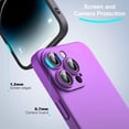 thumbnail image 3 of for iPhone 14 Pro Case, New Designed Slim Phone Case,[10 FT Military Grade Drop Protection], with Lens Protector,Gradient,Purple+black7-IP14p-04, 3 of 13
